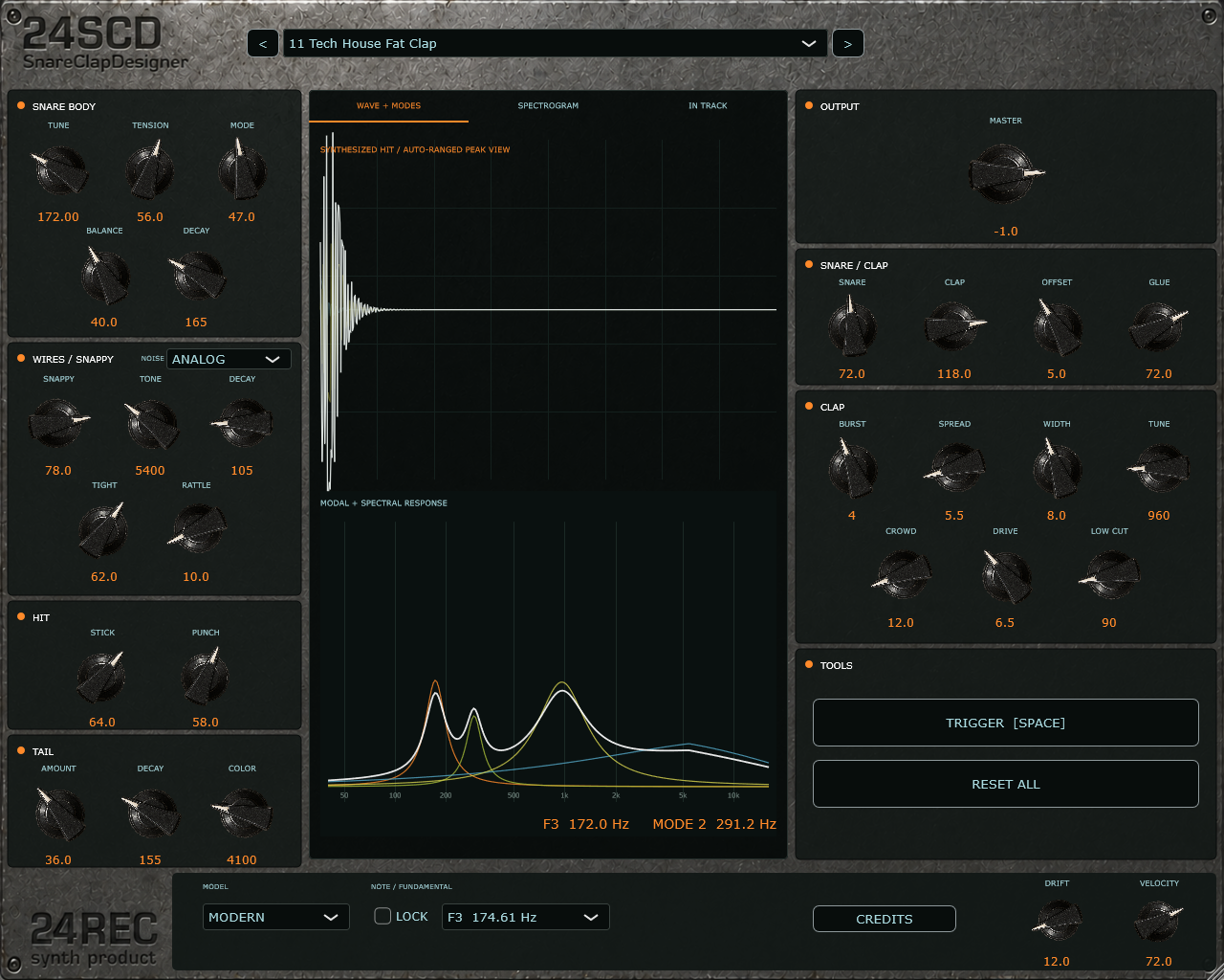 24SCD plugin interface